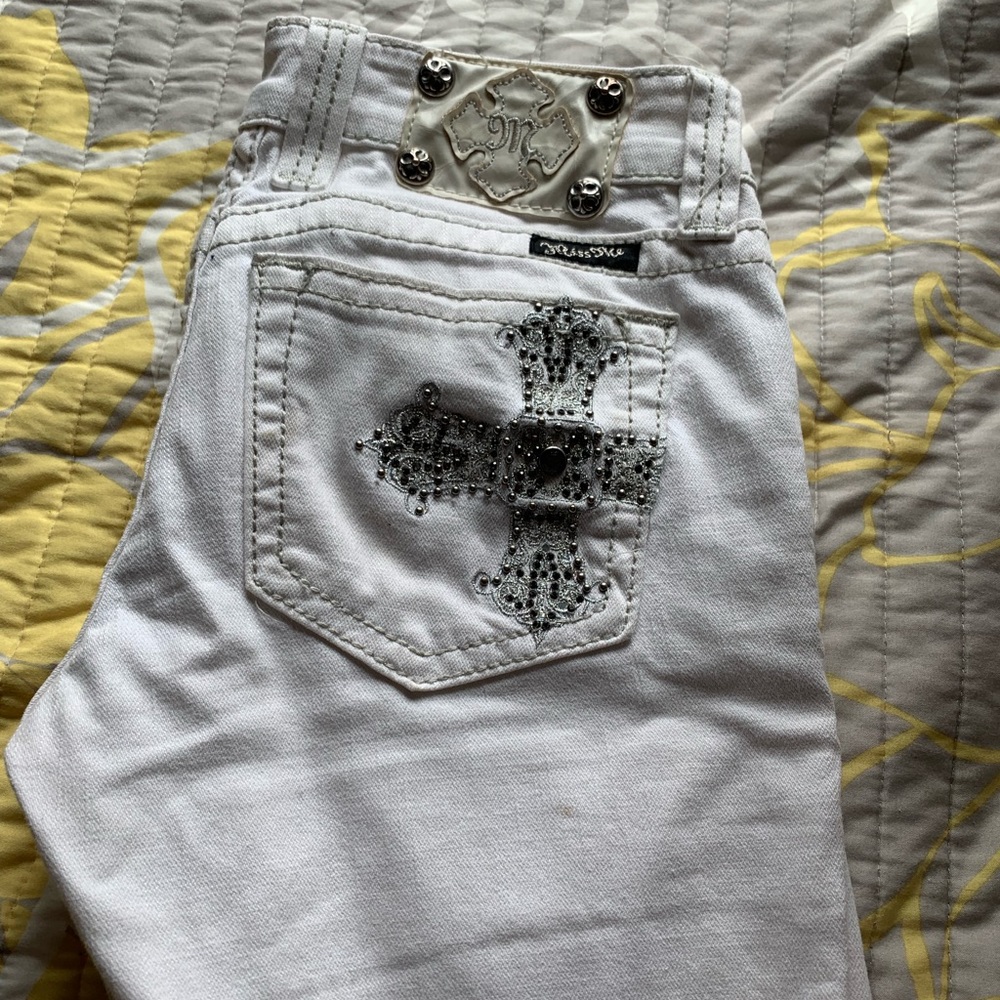 White Bootcut Missme Jeans